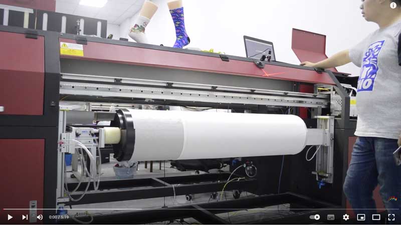 360 seamless digital printing machine/260mm Roller Printing